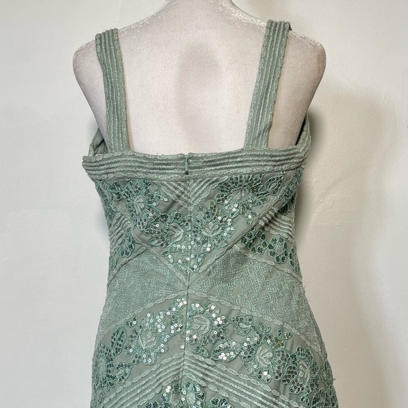 TADASHI SHOJI Maia Jade Green Sheath Dress - Picture 2 of 8